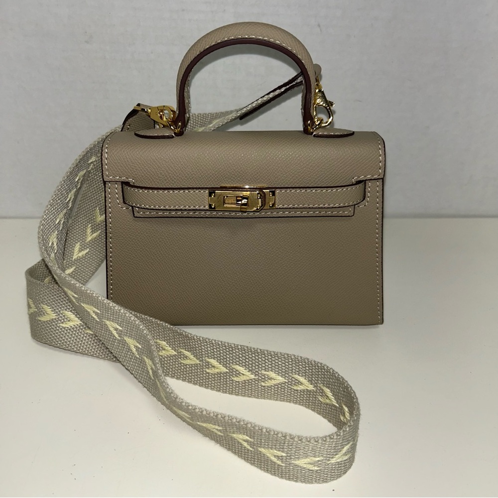 Elegant Taupe Mini Bag